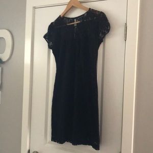 Black lace dress